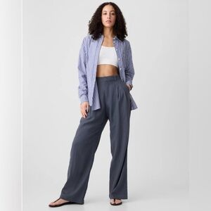 Gap Wide Leg Linen Pants